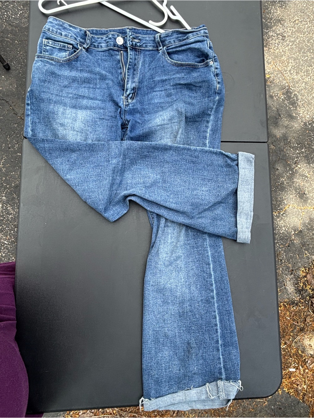 Cut off Flares elastic stretch
